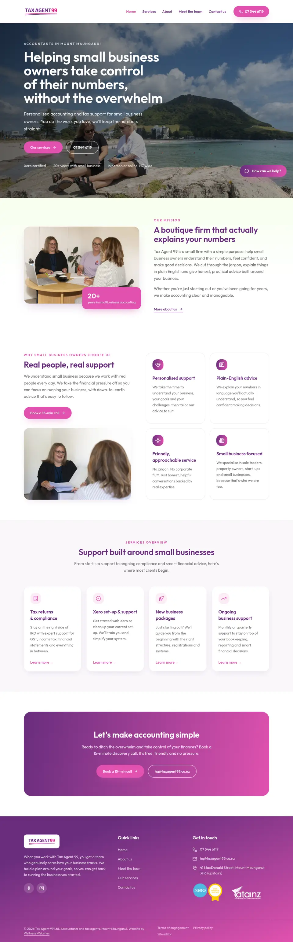 Tax Agent 99 homepage